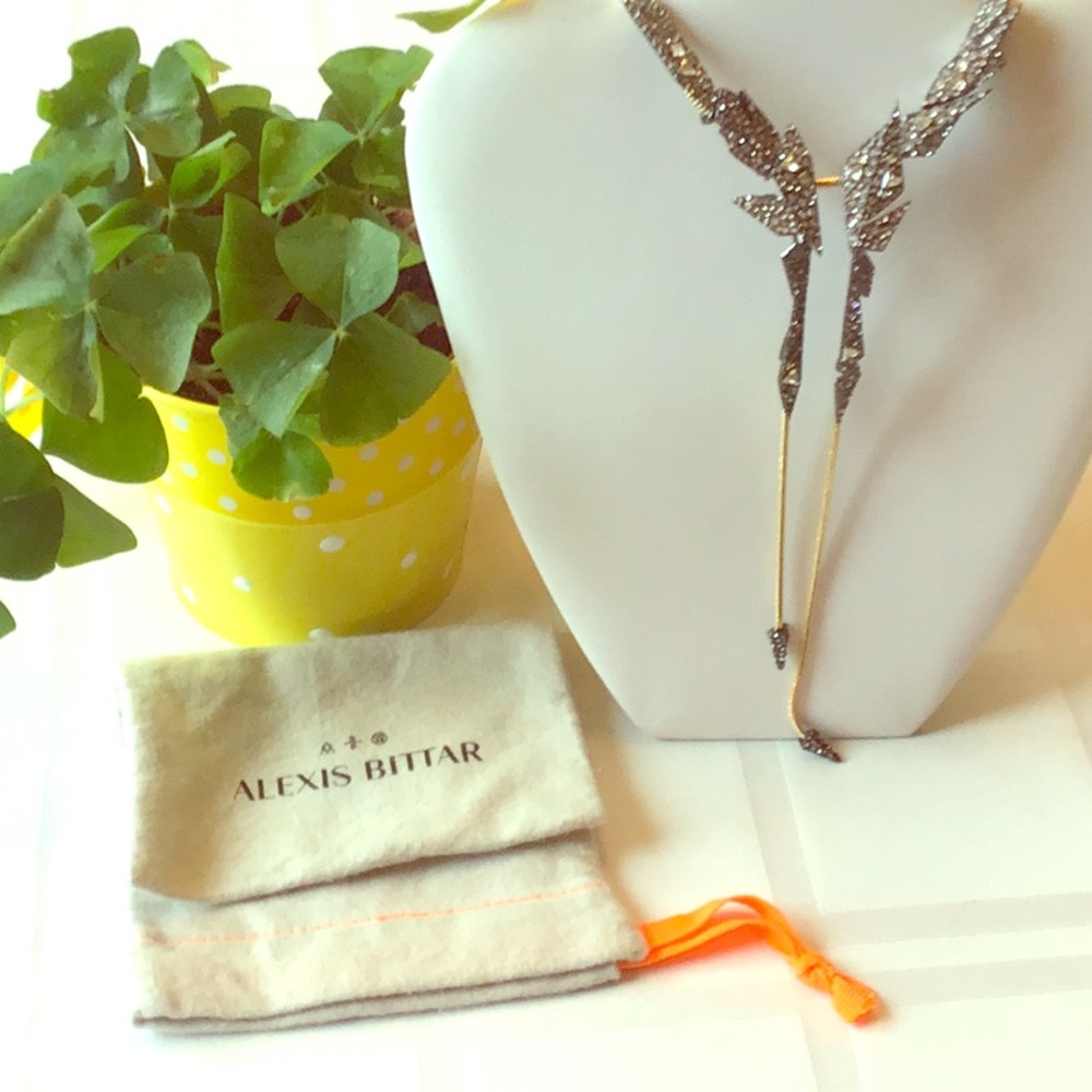 Alexis Bittar crystal encrusted necklace